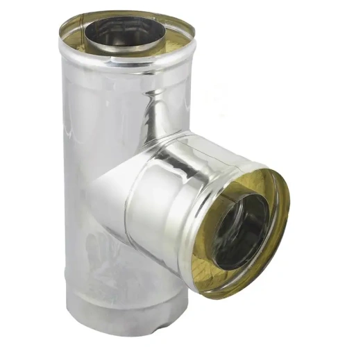 картинка Тройник сэндвич 87° D115/200 нерж.сталь 430-08/0.5мм от магазина Румлес