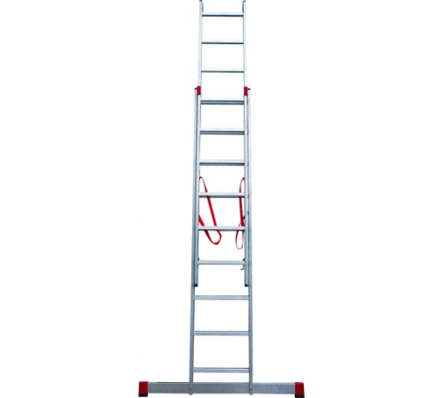 картинка Лестница двухсекционная алюминиевая Новая высота серия NV122 2x9 ступеней  2.26х0.33м от магазина Румлес