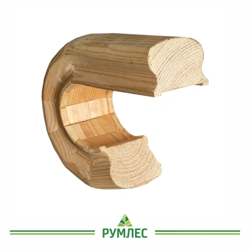 картинка Окончание к поручню 45*65мм Сосна сорт Экстра сращенное от магазина Румлес