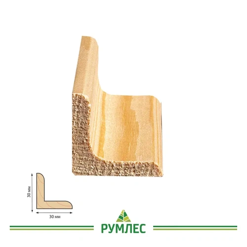 картинка Угол внутренний сосна 30*30*2500мм сорт Экстра сращенный от магазина Румлес