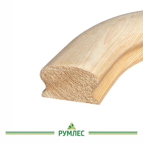 картинка Поворотный элемент 90° к поручню 45*65мм Сосна сорт Экстра сращенный от магазина Румлес