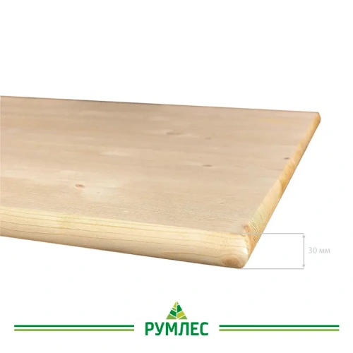 картинка Столешница прямоугольная Сосна  30*800*1500мм сорт АВ от магазина Румлес