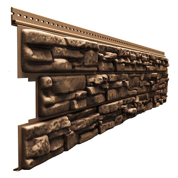 картинка Панель фасадная Docke Lux ROCKY кедровый орех (имитация песчаника) 1787*285мм от магазина Румлес