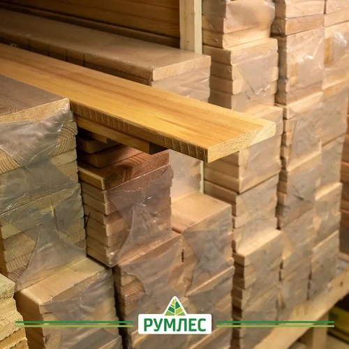 картинка Планкен прямой 20*140*6000мм сорт АВ лиственница от магазина Румлес