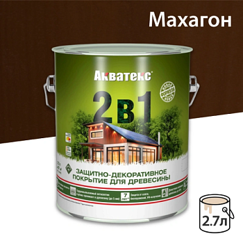 картинка Защитно-декоративный состав Акватекс Махагон 2.7л от магазина Румлес