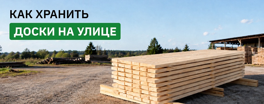 Как хранить доски на улице
