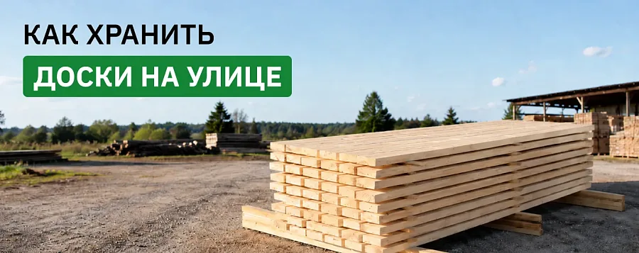 Как хранить доски на улице