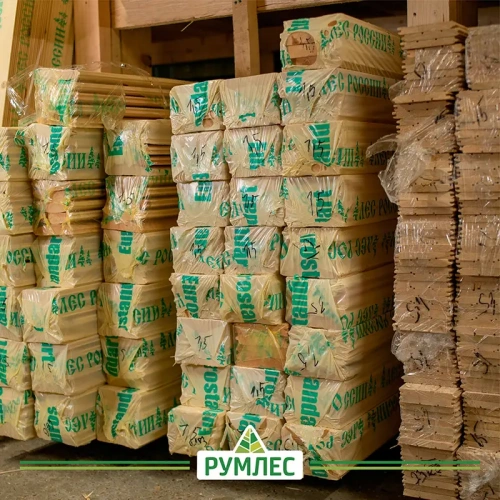 картинка Доска пола шпунтованная ель/сосна 27*118(110)*3000мм сорт АВ от магазина Румлес