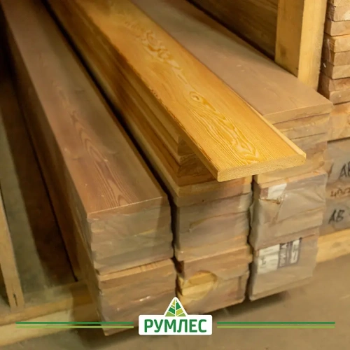 картинка Планкен прямой 20*140*3000мм сорт Прима лиственница от магазина Румлес