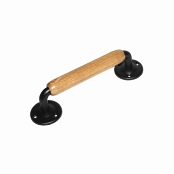 картинка Ручка декоративная Домарт мод.13 черная 220мм дуб от магазина Румлес