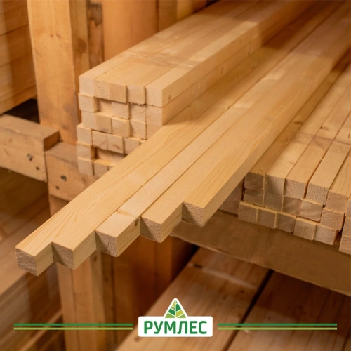 картинка Брусок строганый камерной сушки 30*30*2000мм сорт АВ ель/сосна от магазина Румлес