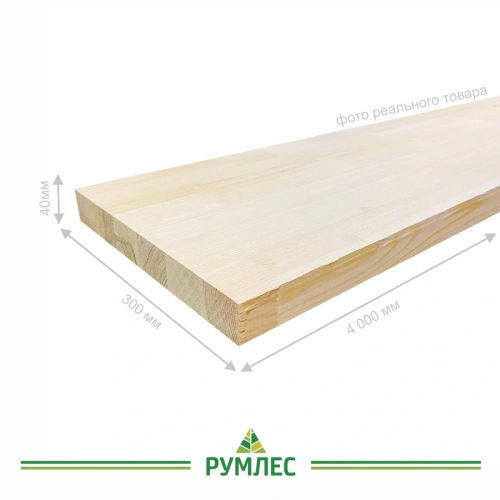 картинка Тетива 40*300*4000мм Сосна сорт Экстра сращенная от магазина Румлес