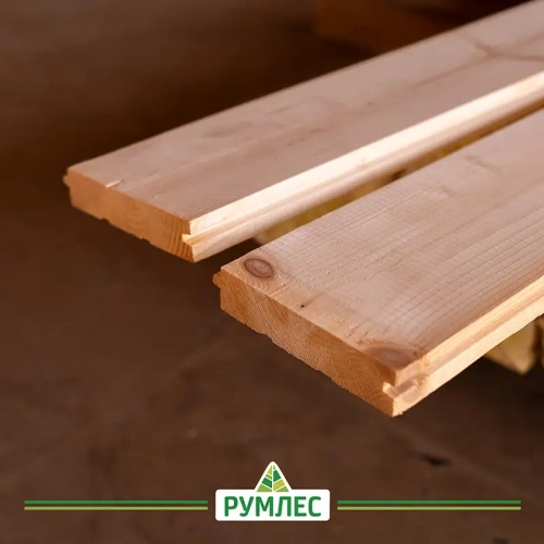 картинка Доска пола шпунтованная ель/сосна 25*115(110)*4000мм сорт АВ от магазина Румлес
