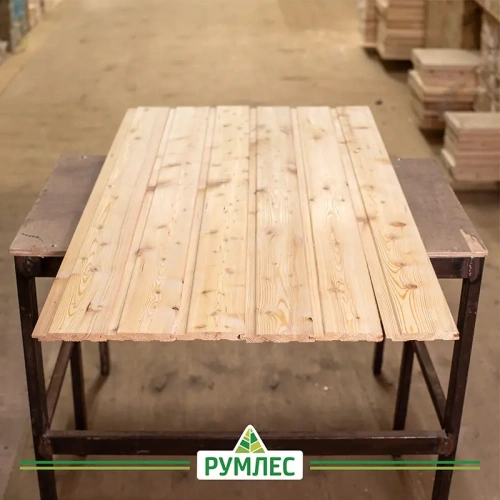 картинка Евровагонка лиственница 12,5*96(88)*1000мм сорт AB цельная (10шт/уп) от магазина Румлес