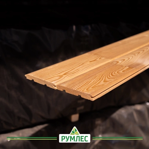 картинка Вагонка штиль лиственница 14*120(110)*6000мм сорт Прима сращенная (8шт/уп) от магазина Румлес