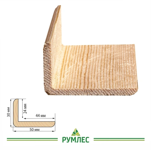 картинка Угол наружный сосна 50*30*2500мм сорт Экстра сращенный от магазина Румлес