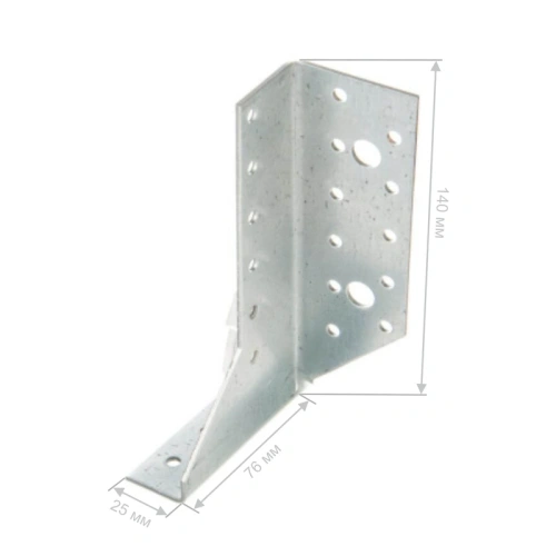 картинка Опора балки правая оцинкованная 140*76*25*2мм от магазина Румлес