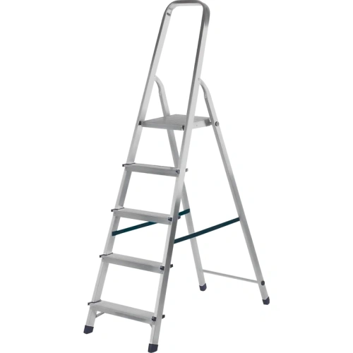 картинка Стремянка алюминиевая Новая Высота 5 ступеней 1111105 от магазина Румлес