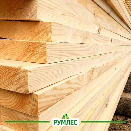 картинка Доска обрезная камерной сушки 50*200*6000 Отборная 1 сорт Ель 100% дисковый распил (10-15%) от магазина Румлес