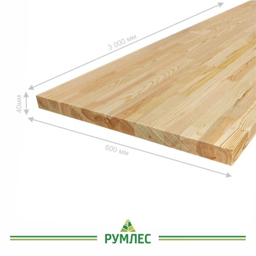 картинка Площадка 40*600*3000мм Сосна сорт Экстра сращенная от магазина Румлес
