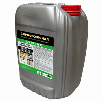 картинка Антисептик невымываемый ПРОФЕССИОНАЛ EXTREME для агрессивной среды, готовый состав, зеленый 10л от магазина Румлес