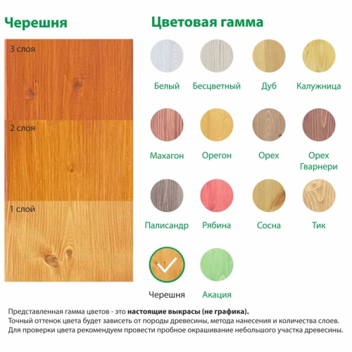 картинка Текстурол ТИКСО Черешня 1л деревозащитное средство от магазина Румлес