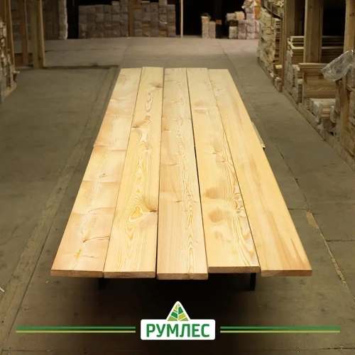 картинка Планкен прямой 20*140*6000мм сорт АВ лиственница от магазина Румлес