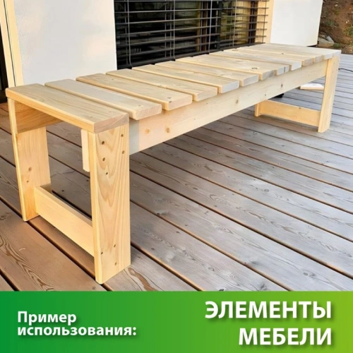 картинка Доска строганая камерной сушки 36*140*6000мм сорт AB ель/сосна (с фаской на углах) от магазина Румлес