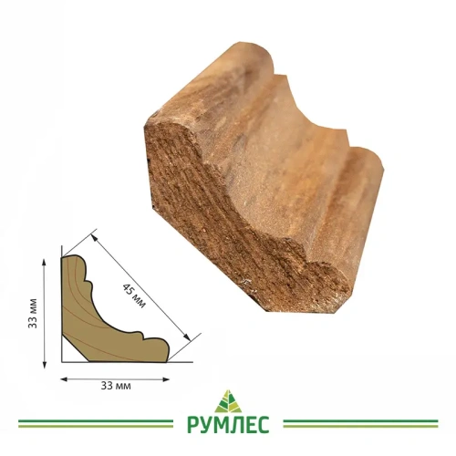 картинка Плинтус термолипа фигурный 45*3000мм от магазина Румлес