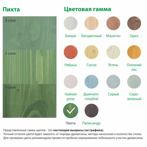 картинка Текстурол ЛАНДШАФТ Пихта 0.9л полукроющая пропитка-антисептик для древесины от магазина Румлес
