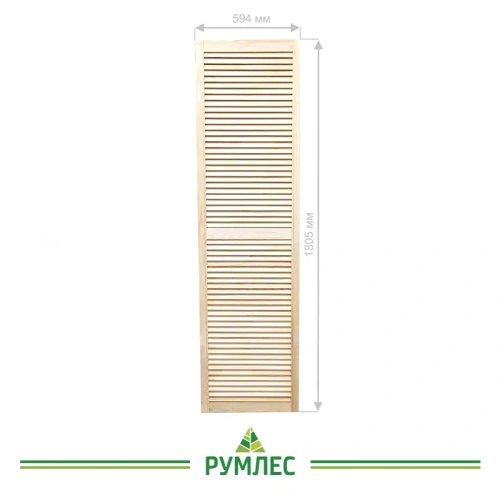 картинка Дверь жалюзийная 594*1805мм сосна сорт Экстра от магазина Румлес