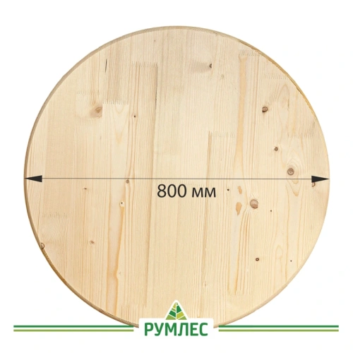 картинка Столешница круглая Сосна d-800мм сорт АВ от магазина Румлес