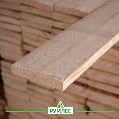 картинка Доска обрезная камерной сушки 25*120*6000мм Отборная 1 сорт Ель 100% дисковый распил (10-15%) от магазина Румлес