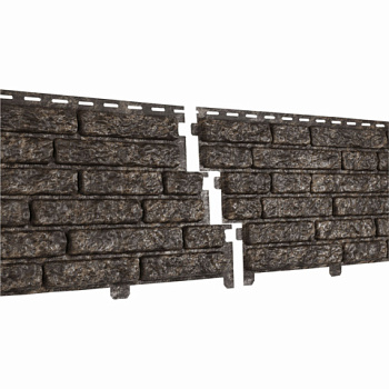 картинка Панель фасадная Стоун Хаус Кварцит коричневый 2000*250мм (с двойным замком, 15 шт/уп) от магазина Румлес