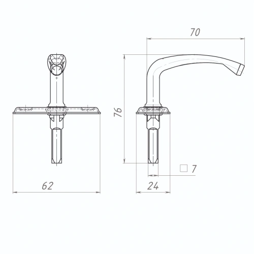 картинка Ручка-завертки белая Р1-1 от магазина Румлес