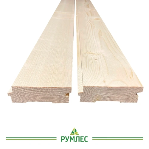 картинка Доска пола шпунтованная ель/сосна 36*145(135)*6000мм сорт АВ Архангельск от магазина Румлес