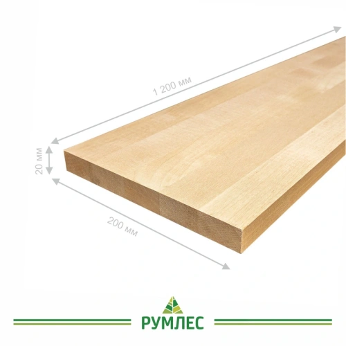 картинка Подступенник 20*200*1200мм Береза сорт Экстра сращенный от магазина Румлес