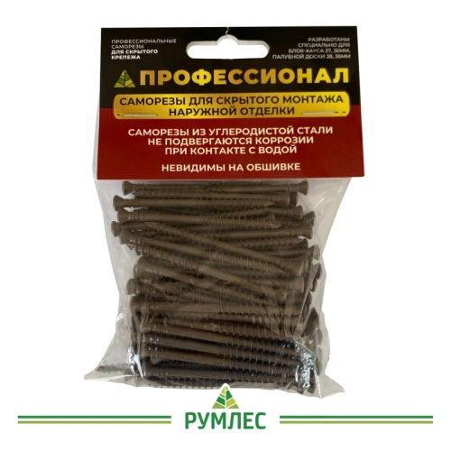 картинка Cаморезы для фасадов 4*60мм ПРОФЕССИОНАЛ Torx15 (100шт/уп) от магазина Румлес