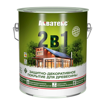 картинка Защитно-декоративный состав Акватекс Белый 2.7л от магазина Румлес