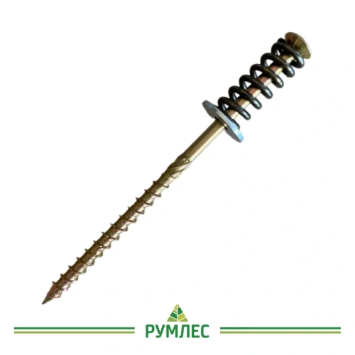 картинка Компенсатор усадки бревна 10*200мм оцинкованая сталь ГОСТ 380-94 горячекатаная от магазина Румлес