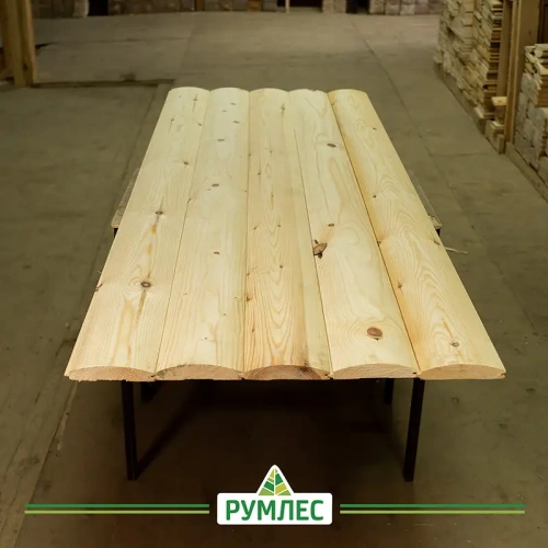 картинка Блок-хаус ель/сосна 27*142(135)*6000мм сорт АВ Архангельск от магазина Румлес