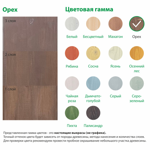 картинка Текстурол ЛАНДШАФТ Орех 0.9 л полукроющая пропитка-антисептик для древесины от магазина Румлес