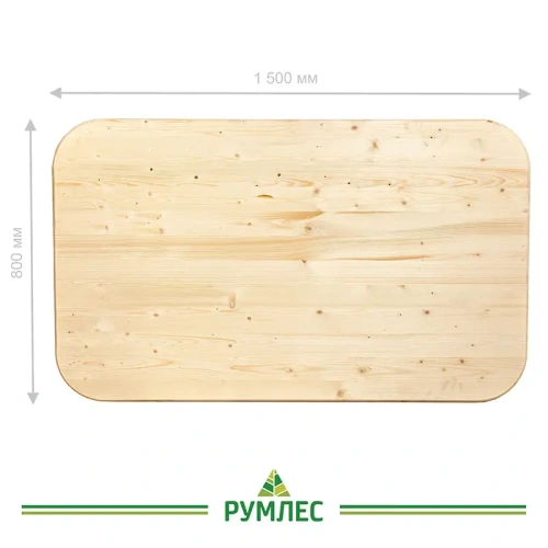 картинка Столешница овальная Сосна 30*800*1500мм сорт АВ от магазина Румлес