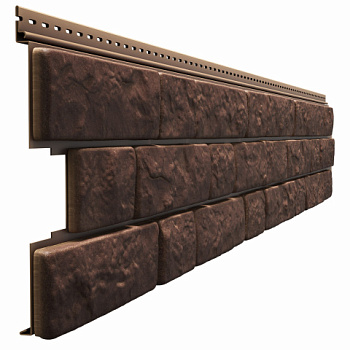 картинка Панель фасадная Docke Lux BERGART кедровый орех (имитация камня) 1809*285мм от магазина Румлес