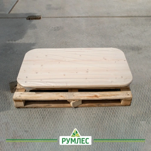 картинка Комплект для сборки. Стол овальный 700*1200мм Массив сосны сорт АВ от магазина Румлес