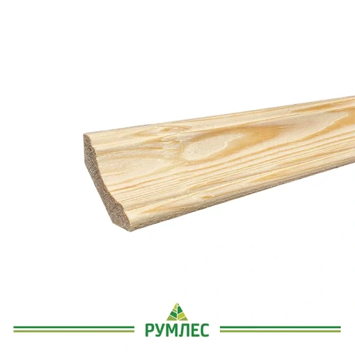 картинка Плинтус фигурный 55*3000мм сосна сорт Экстра от магазина Румлес