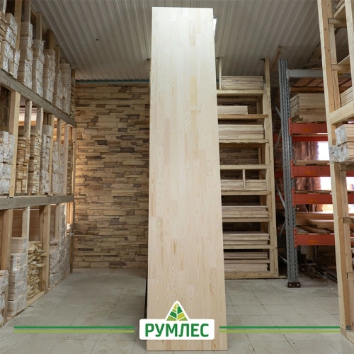 картинка Щит мебельный 18*600*3000мм Сосна сорт Экстра сращенный от магазина Румлес