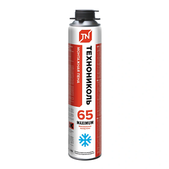 картинка Монтажная пена Технониколь Maximum 65л профессиональная всесезонная магазин Румлес являющийся официальным дистрибьютором в России  картинка Монтажная пена Технониколь Maximum 65л профессиональная всесезонная от магазина Румлес