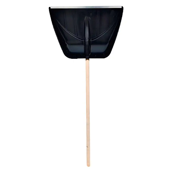 картинка Лопата ПРОФИ с деревянным черенком  555*410мм магазин Румлес являющийся официальным дистрибьютором в России  картинка Лопата ПРОФИ с деревянным черенком  555*410мм от магазина Румлес