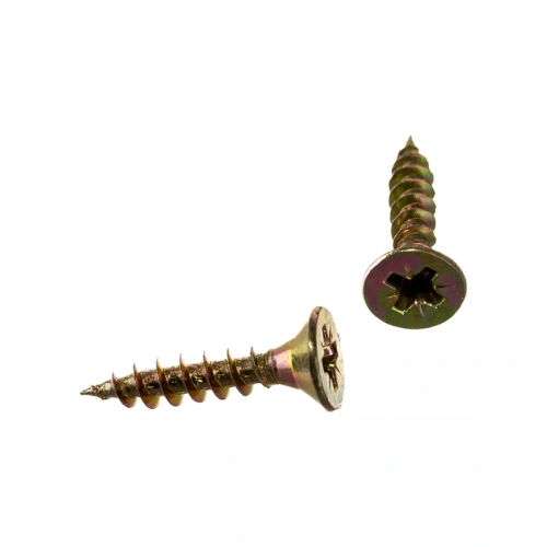 картинка Саморезы универсальные 4*20мм желтый цинк от магазина Румлес